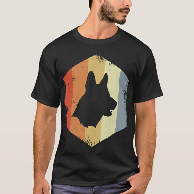 Camiseta Pastor Alemão Vintage (Frente)