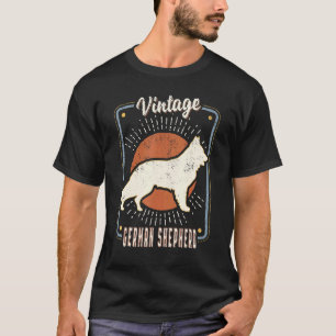 Camiseta Pastor Alemão Vintage Retro Clássico Amor Cão 1