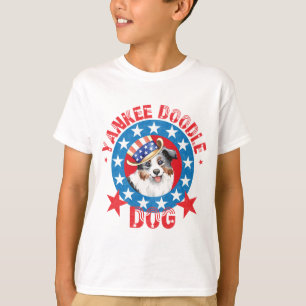 Camiseta Pastor Americano Miniatura Patriótica