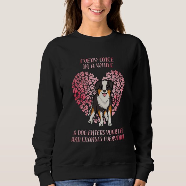 Camiseta Pastor Australiano Adora Com Cachorro Aussie (Frente)