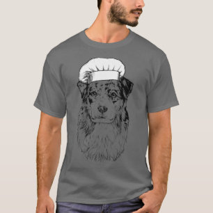 Camiseta Pastor australiano Aussie Dog Cook Chef Funny Coo