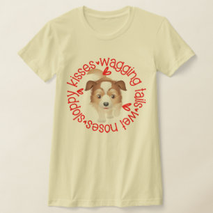 Camiseta Pastor australiano, Beijos Lixos B&C