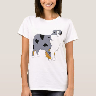 Camiseta Pastor australiano blue merle silo