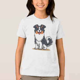 Camiseta Pastor australiano bonito-23144