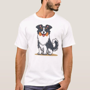 Camiseta Pastor australiano bonito-23145