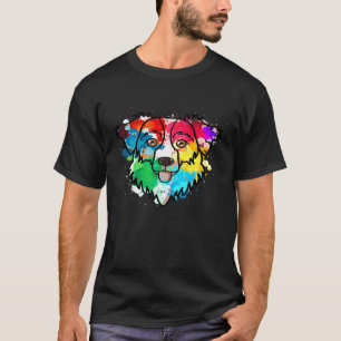 Camiseta Pastor australiano de cor de água Aussie Dog Pai