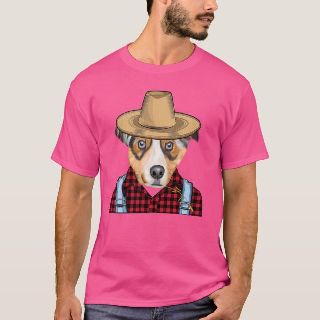 Camiseta Pastor australiano de criação (Frente)