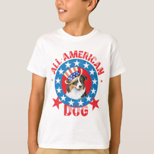 Camiseta Pastor australiano patriótico