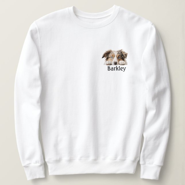 Camiseta Pastor australiano personalizado (Frente do Design)