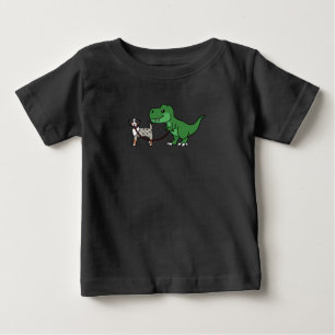 Camiseta Pastor Australiano Walking - Dinossauro T-Rex