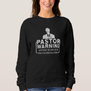 Camiseta Pastor Avisando Tudo Que Você Diz Ou Faz Jesus Chr