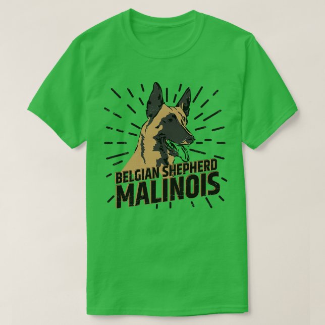 Camiseta pastor belga Malinois (8) (Frente do Design)