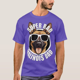 Camiseta Pastor belga Malinois Pai de Cachorro Funny Mens F