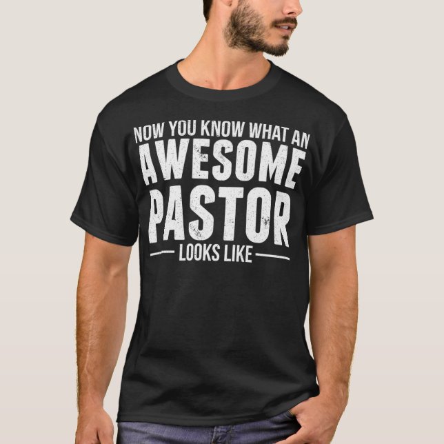 Camiseta Pastor de Apreciação Pastor para Masculinos Presen (Frente)