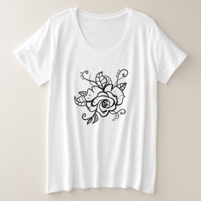 Camiseta Pastor de rosa (Frente do Design)