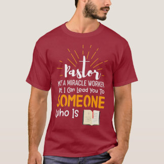 Camiseta Pastor Engraçado Presente Não É Um Trabalhador Mil