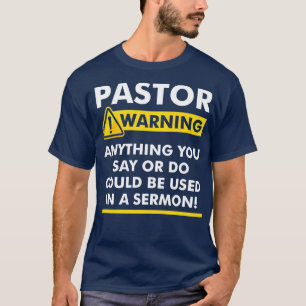 Camiseta Pastor Engraçado Vestuário Bíblico Para Adultos Pa