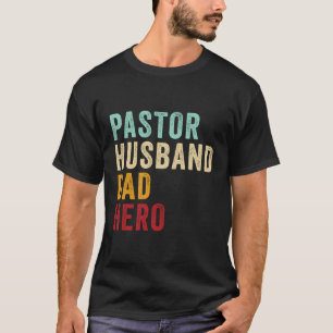 Camiseta Pastor Husband Hero €"Christian Father’S D