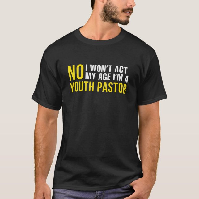 Camiseta Pastor Juvenil Pastor Sermão Igreja Jesus Cristo W (Frente)