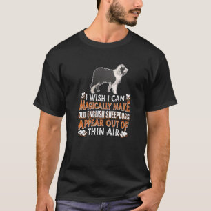 Camiseta Pastor Mágico Proprietário de Cachorros Antigo Ing