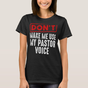 Camiseta Pastor Para Homens Pastor-Cristão Padre