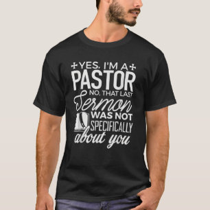 Camiseta Pastor Sim sou Pastor Teatro Pastor Homens Cristão
