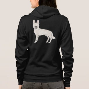 Camiseta Pastor Suíço Branco Cute Cartoon Cachorro