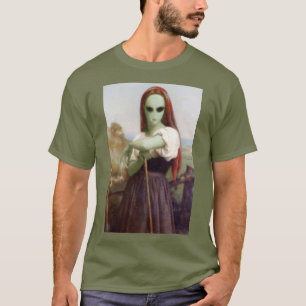 Camiseta Pastora Alien de Bouguereau