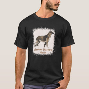 Camiseta Pastora de Ovelhas Alemã Feminina Mamãe Descolorid