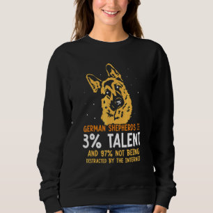 Camiseta Pastores Alemães é 3 talento e 97 não sendo inte