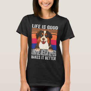 Camiseta Pastores Americanos Miniatura Torna Sua Vida Boa