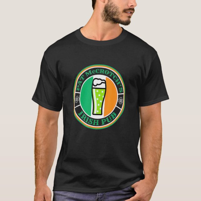 Camiseta Pat Mccrotchs Irish Pub Green Beer St Patricks (Frente)