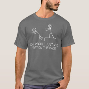 Camiseta Pat no fundo Amigos Engraçados Humor Buddy Sarcast