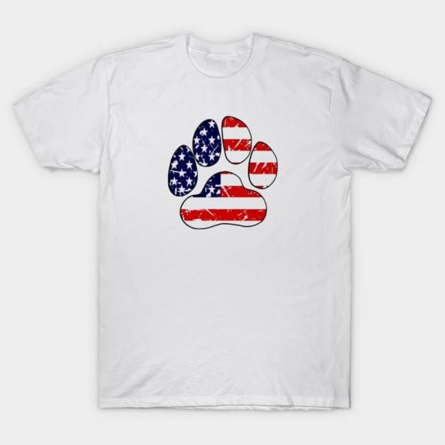 Camiseta Pata Americana do Cão de Bandeira (Criador carregado)