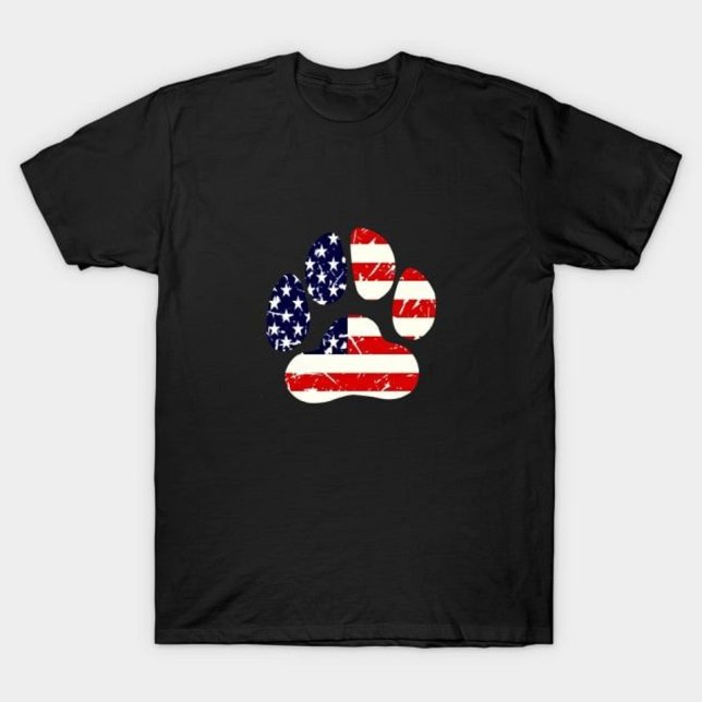 Camiseta Pata Americana do Cão de Bandeira (Criador carregado)