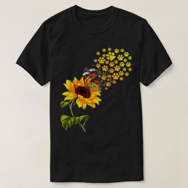 Camiseta Pata Cachorro Girassol Você É Meu Sol (Frente do Design)