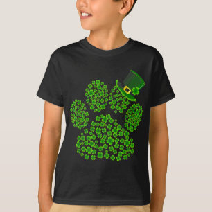 Camiseta Pata Cachorro Leprechaun Cachorro Lover Shamrock R