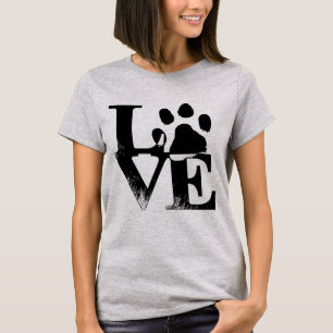 Camiseta Pata de Cachorro AMOR