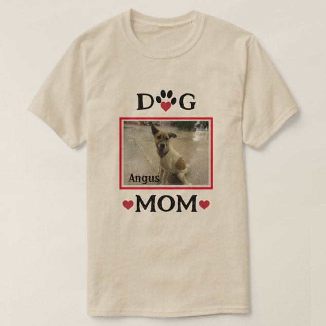 Camiseta Pata De Cachorro Com Cachorro Fotográfico Personal (Frente do Design)
