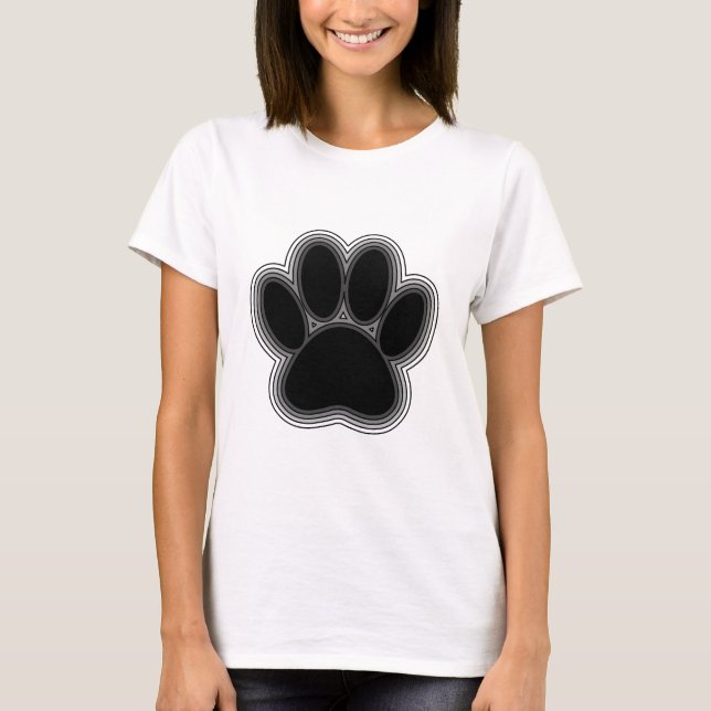 Camiseta Pata de Cachorro com Contornos (Frente)