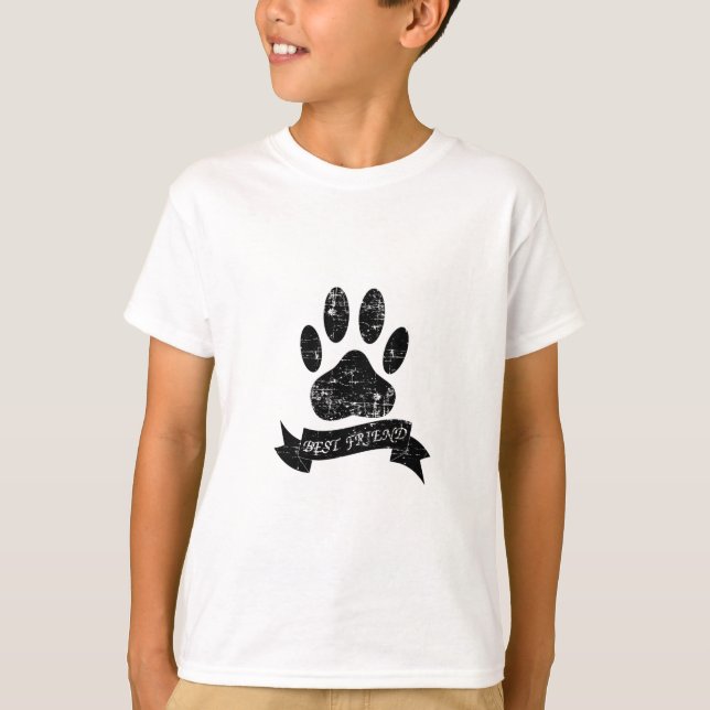 Camiseta Pata De Cachorro Com Fita (Frente)