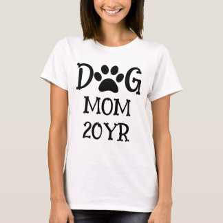 Camiseta Pata de cachorro fofo e fofo, mãe de cachorro