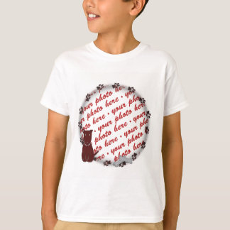 Camiseta Pata de Cachorro Imprime Foto Quadro