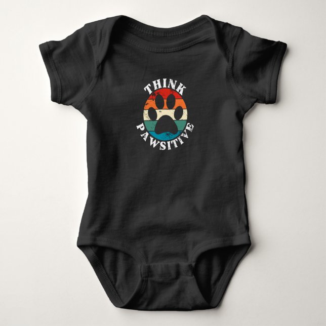 Camiseta Pata de Cachorro Pensamento Pawsitivo (Frente)