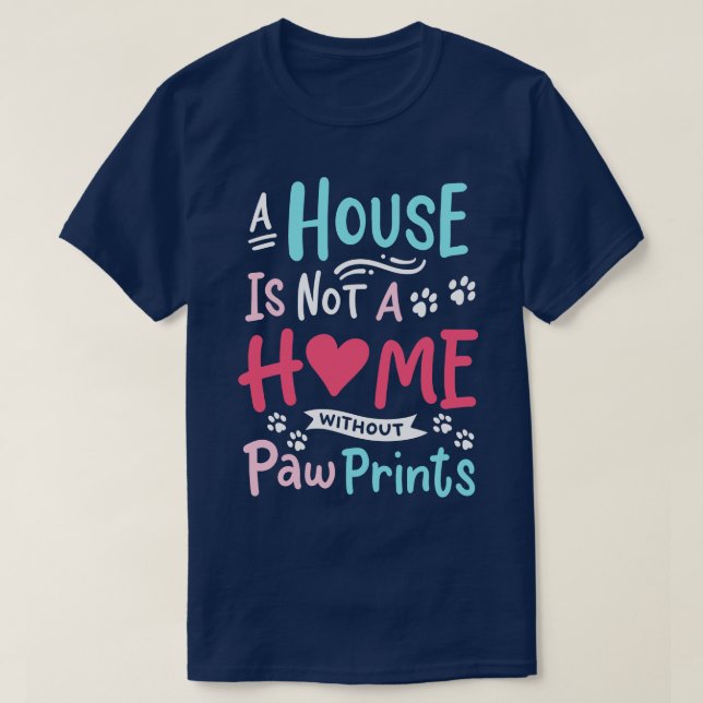 Camiseta Pata de Cão Imprime Pet Lover (Frente do Design)