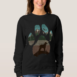 Camiseta Pata de Spaniel de Água Irlandês Mãe Pai Cão Mulhe
