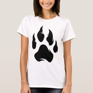 Camiseta Pata de Tigre – Gráfico de Pegada de Vida