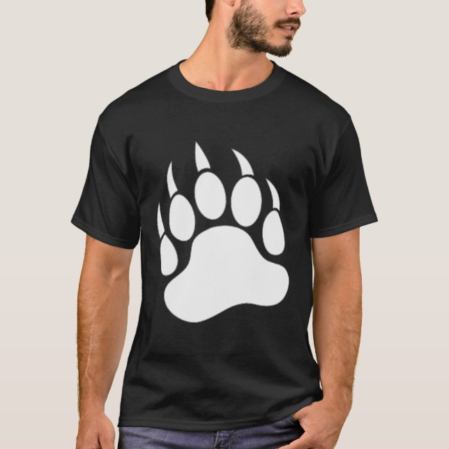 Camiseta Pata de Urso Impressa nas Costas e na Frente (Frente)