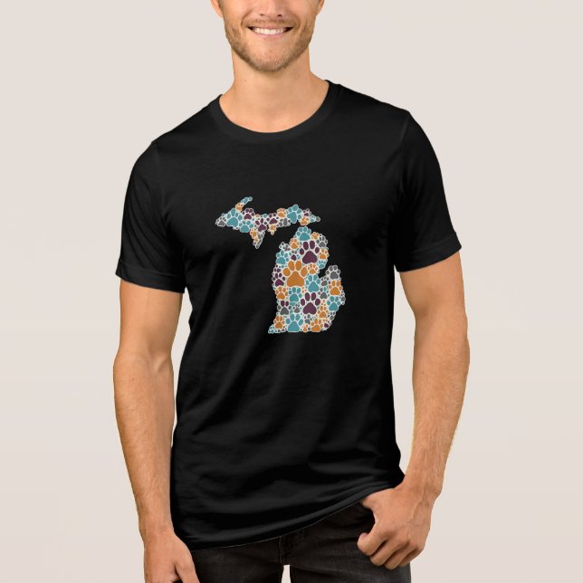 Camiseta Pata do Michigan Imprime Bella+Canvas (Frente)