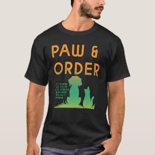 Camiseta Pata E Ordem Unidade Felina Especial De Treinament